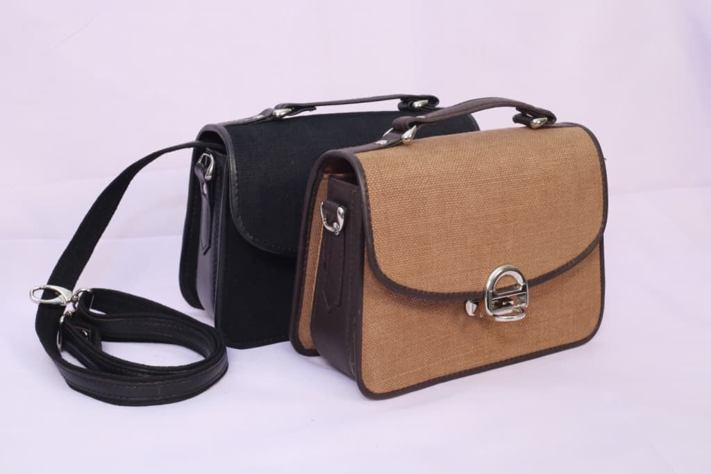 Jute Classic Shoulder / Messenger Bag — jute manufacturer Bangladesh, Farook Jute Mills (JDP-005)