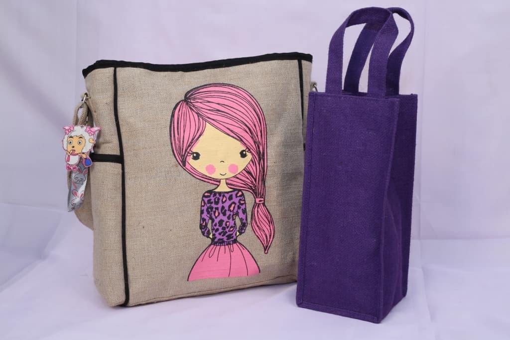 Custom printed jute tote bag — promotional jute bags manufacturer Bangladesh, Farook Jute Mills