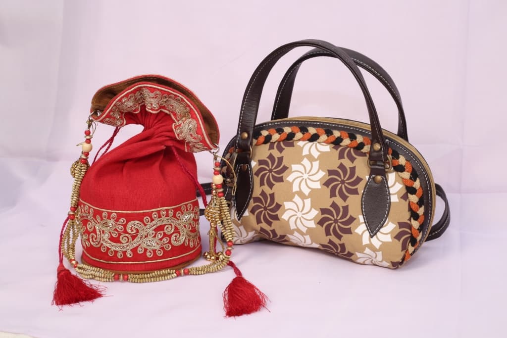 Jute Ornate Ethnic Handbag Set — jute manufacturer Bangladesh, Farook Jute Mills (JDP-010)