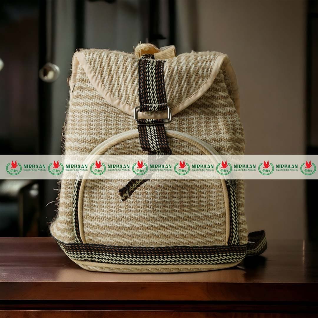 Jute School Bag / Backpack — jute manufacturer Bangladesh, Farook Jute Mills (JDP-067)