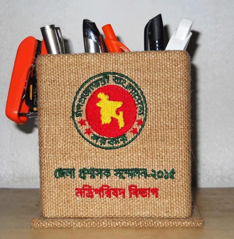 Jute Pen & Pencil Holder — jute manufacturer Bangladesh, Farook Jute Mills (JDP-017)